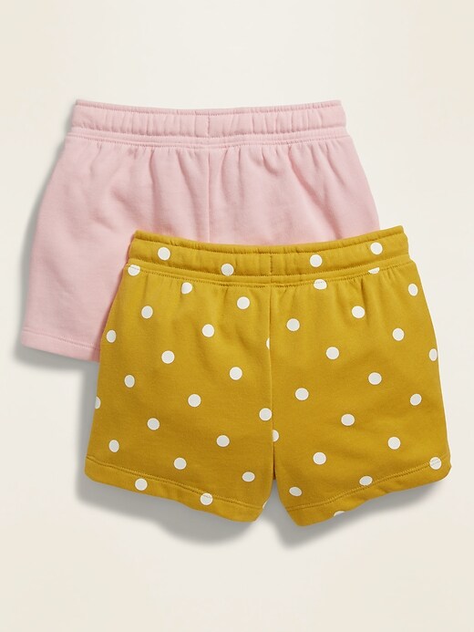 View large product image 2 of 3. Pull-On French-Terry Shorts 2-Pack for Toddler Girls