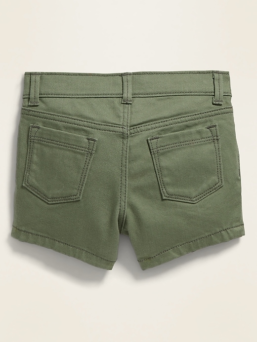 View large product image 2 of 3. Patch-Pocket Jean Shorts for Toddler Girls