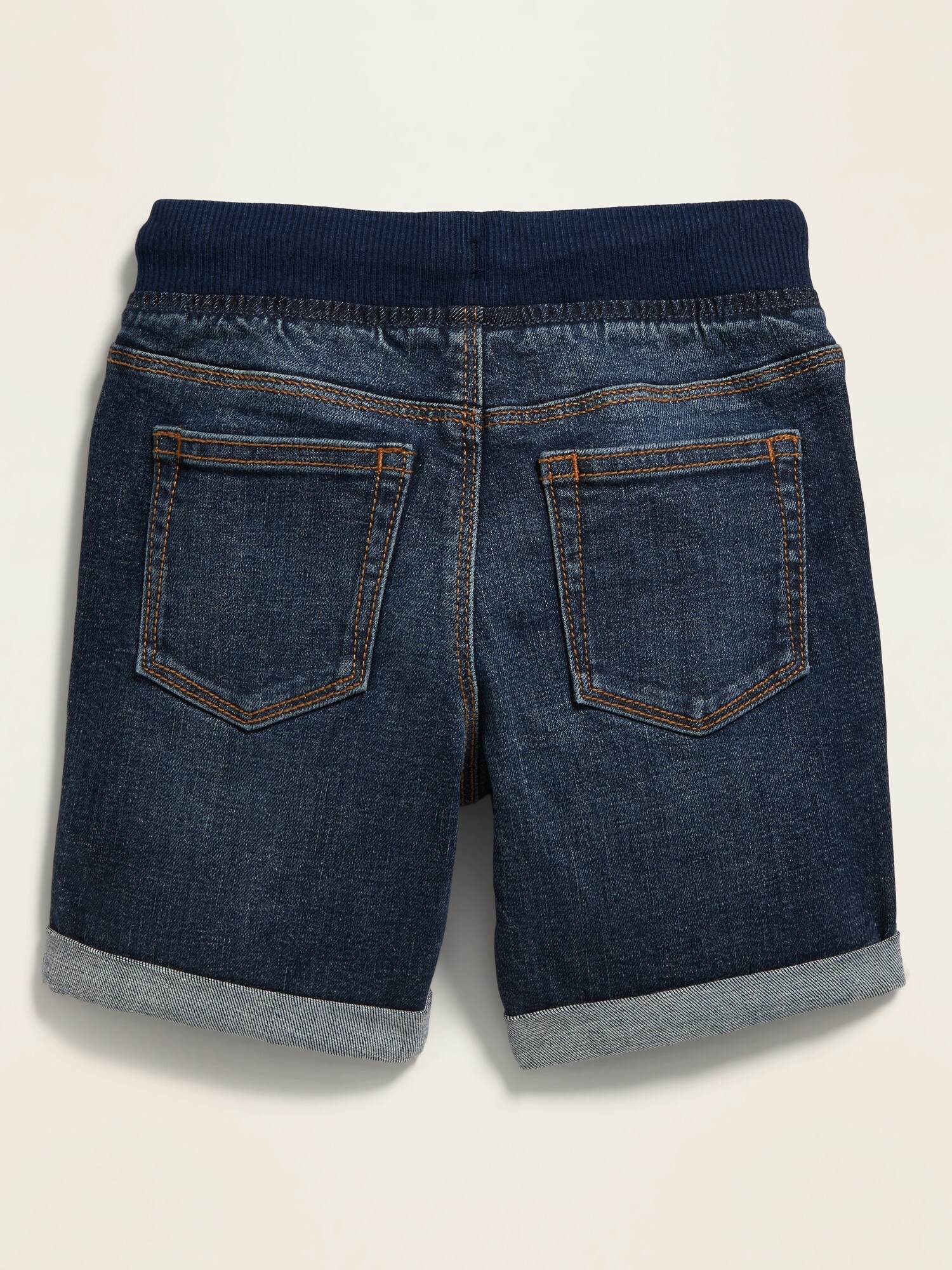 Karate Rib-Knit Waist Jean Shorts for Toddler Boys | Old Navy