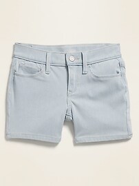 View large product image 3 of 3. 24/7 Jean Midi Shorts for Girls