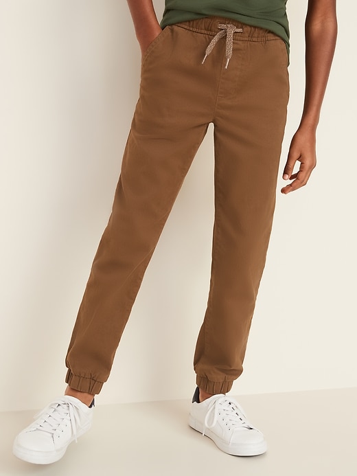 View large product image 1 of 3. Built-In-Flex Twill Joggers For Boys