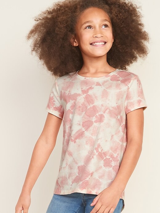 View large product image 1 of 4. Softest Tie-Dye Tee for Girls