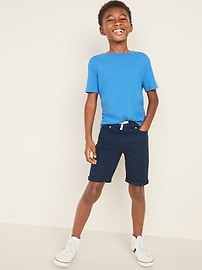 View large product image 3 of 3. Karate Built-In Tough Rib-Waist Twill Shorts For Boys