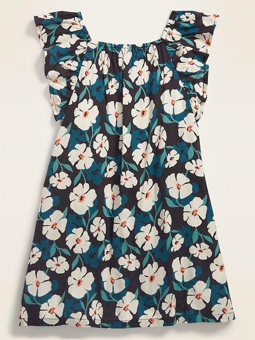 Floral-Print Flutter-Sleeve Dress for Toddler Girls | Old Navy
