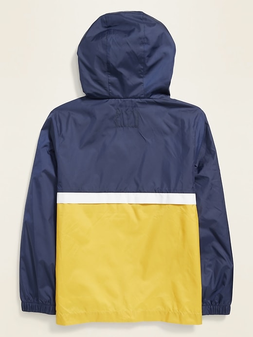 View large product image 2 of 3. Hooded 1/2-Zip Pullover Jacket For Boys
