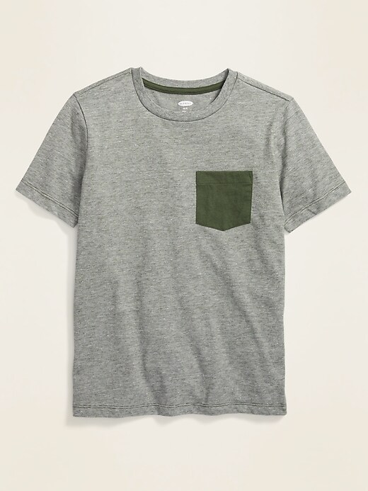 View large product image 1 of 3. Softest Chest-Pocket Tee For Boys