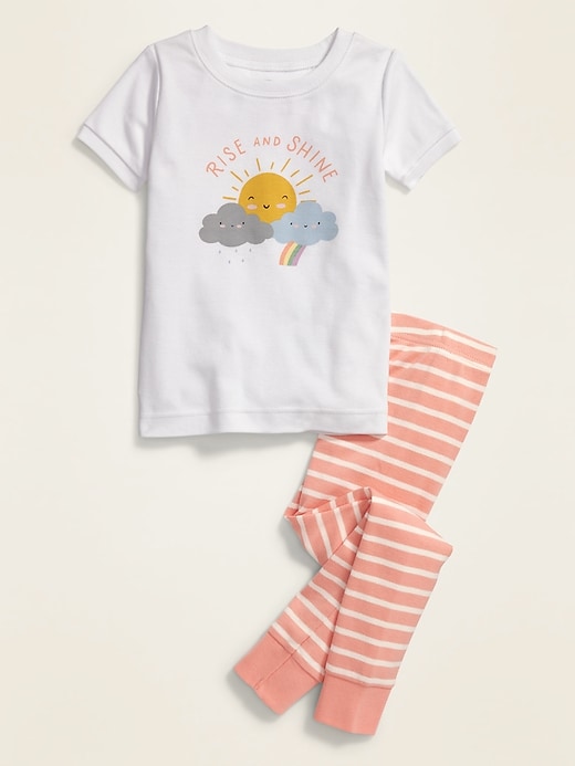 View large product image 1 of 2. "Rise and Shine" Pajama Set for Toddler & Baby