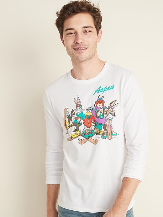 Image number 1 showing, Looney Tunes&#153 "Aspen" Graphic Long-Sleeve Tee