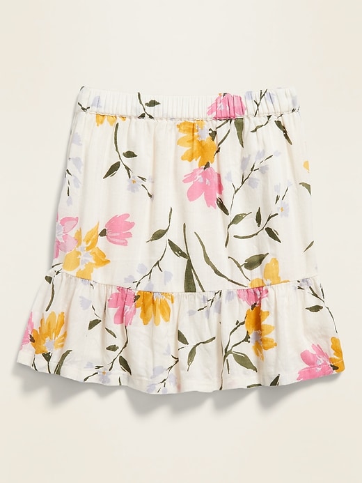 View large product image 2 of 3. Printed Tiered-Hem A-Line Skirt for Toddler Girls