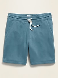 View large product image 3 of 3. Gender-Neutral Jogger Sweat Shorts for Adults -- 7-inch inseam