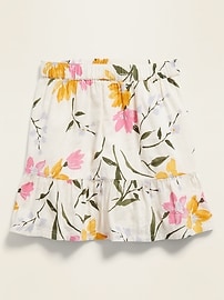 View large product image 3 of 3. Printed Tiered-Hem A-Line Skirt for Toddler Girls