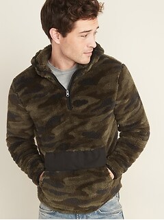 old navy mens sherpa hoodie