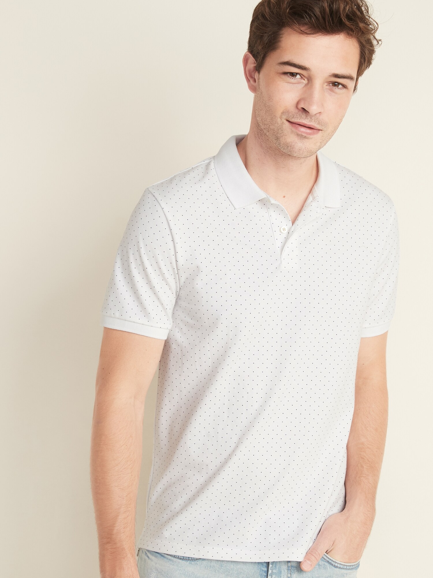 Moisture-Wicking Printed Pro Polo for Men | Old Navy