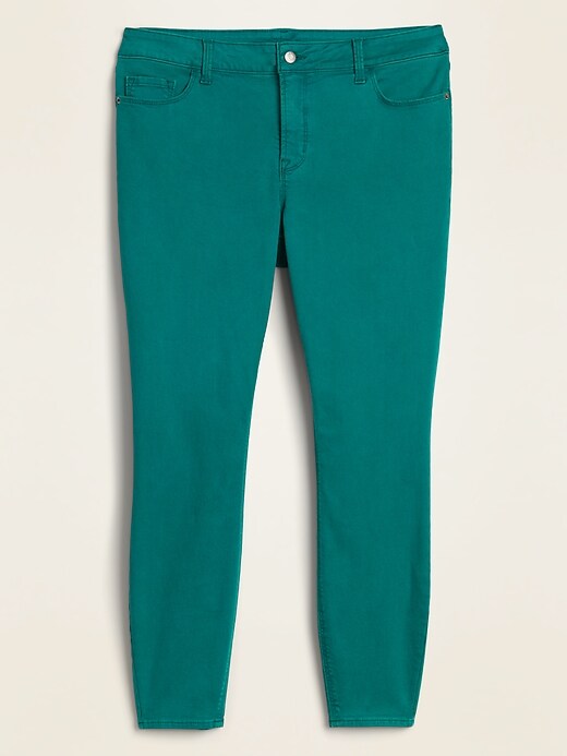 Image number 4 showing, High-Waisted Plus-Size Secret-Slim Pop-Color Rockstar Jeans