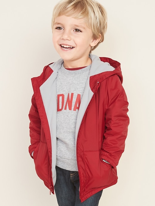 View large product image 1 of 4. Performance Fleece-Lined Hooded Jacket for Toddler Boys