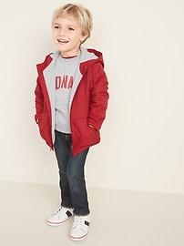 View large product image 3 of 4. Performance Fleece-Lined Hooded Jacket for Toddler Boys