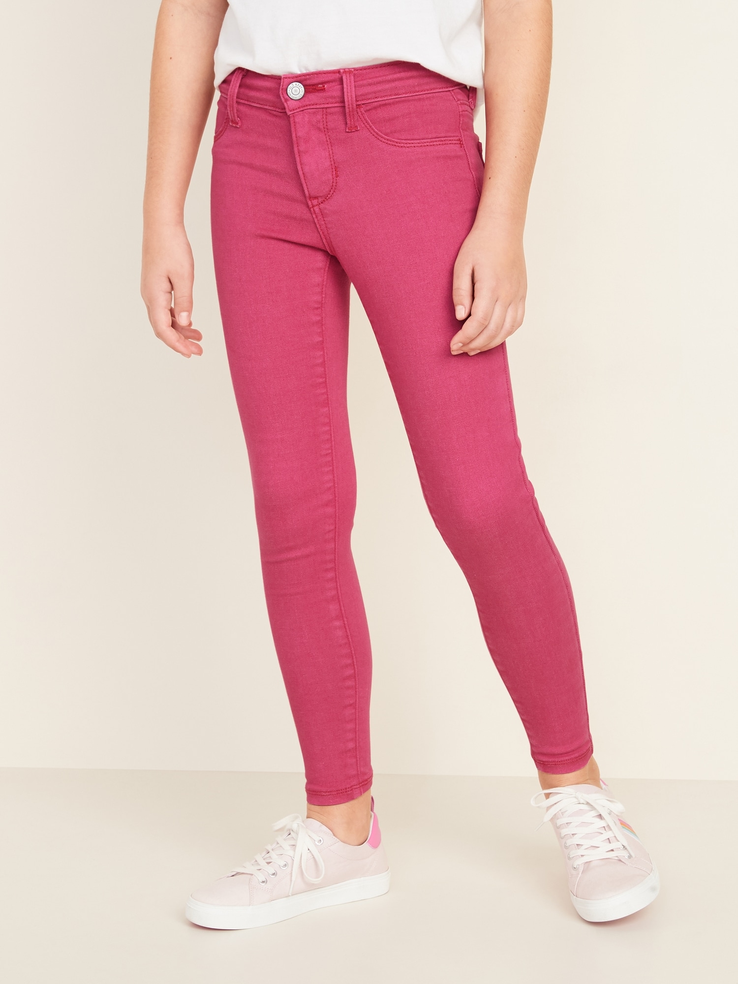 Button Leggings - Ballerina Pink