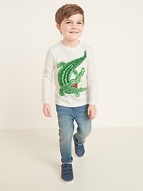 View large product image 3 of 4. "See Ya Later!" Graphic Long-Sleeve Tee for Toddler Boys