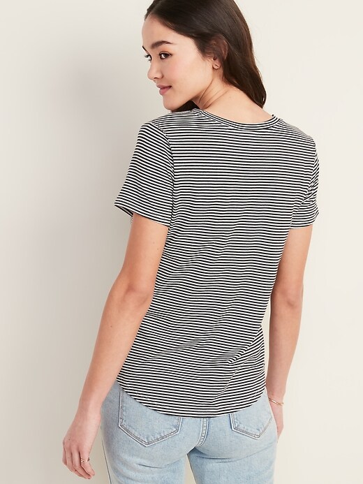 Image number 2 showing, EveryWear Striped Crew-Neck Tee for Women