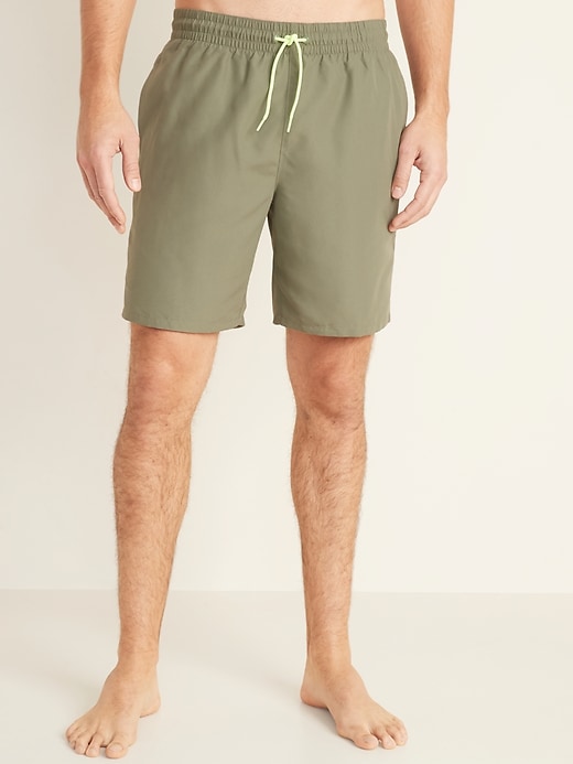 Old Navy Solid-Color Swim Trunks for Men -- 8-inch inseam. 1