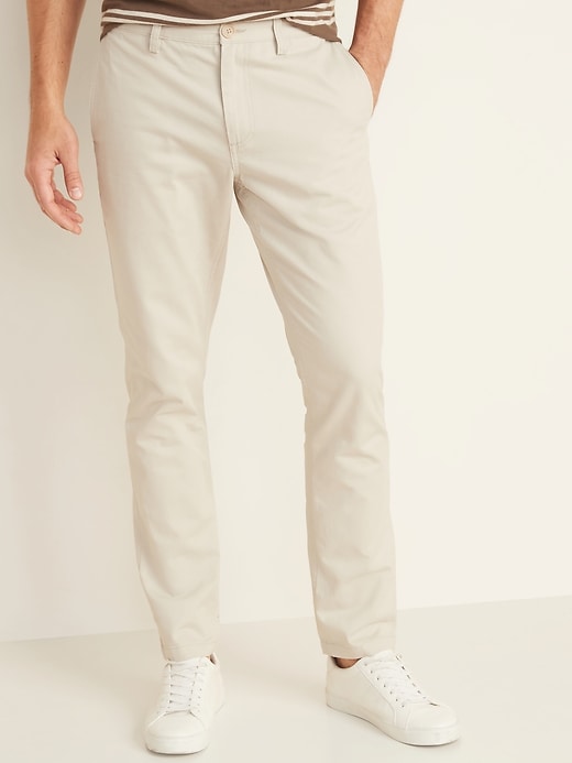 View large product image 1 of 1. Slim Uniform Non-Stretch Chino Pants for Men