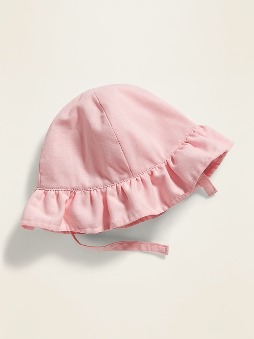 View large product image 1 of 1. Linen-Blend Bucket Hat for Baby