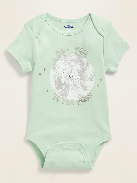 View large product image 1 of 1. Unisex Graphic Bodysuit for Baby