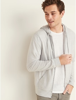 Soft-Washed Slub-Knit Zip Hoodie for Men | Old Navy