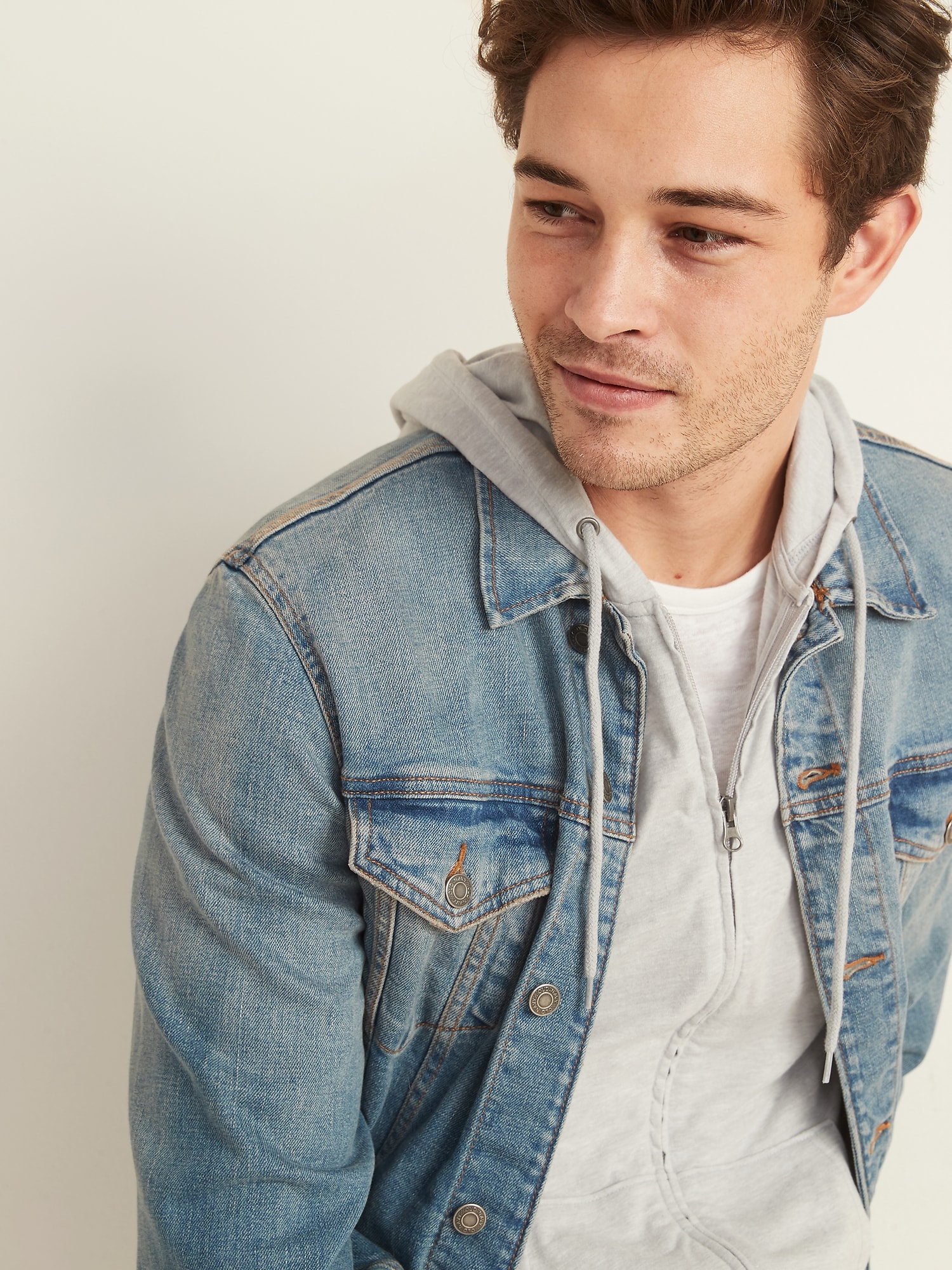 Soft-Washed Slub-Knit Zip Hoodie for Men | Old Navy