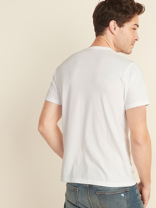 View large product image 2 of 3. Soft-Washed Jersey Henley Tee
