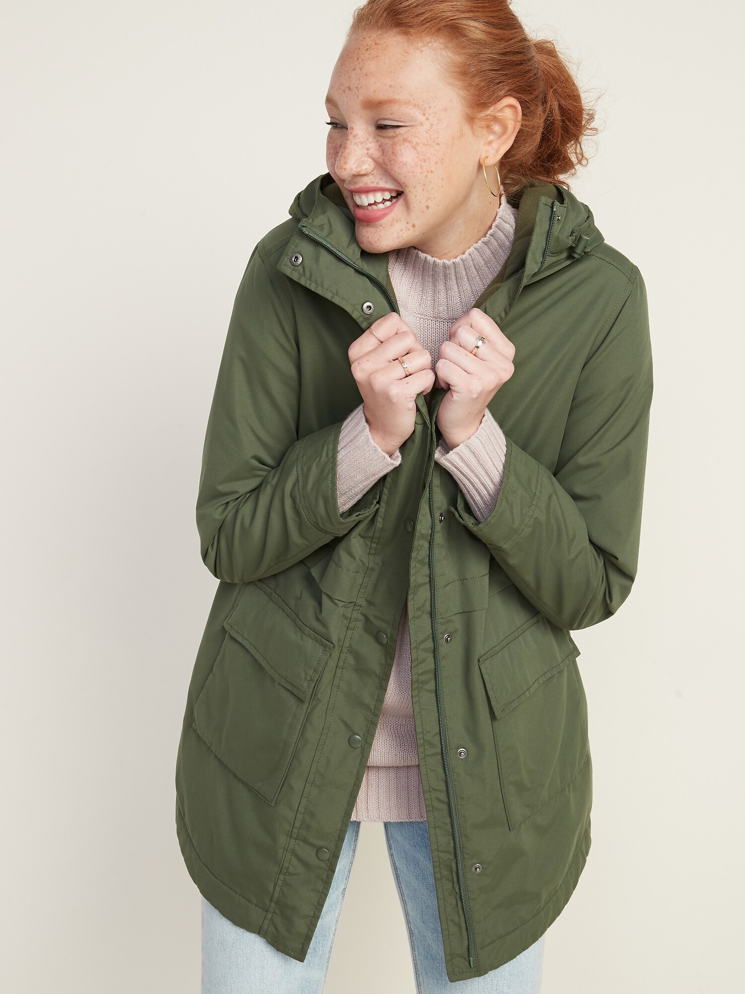 womens navy rain jacket