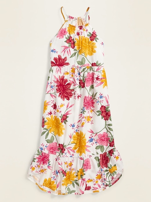 View large product image 2 of 3. Sleeveless Tulip-Hem Midi Dress for Girls