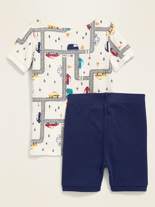 View large product image 2 of 2. Car-Print Pajama Set for Toddler & Baby