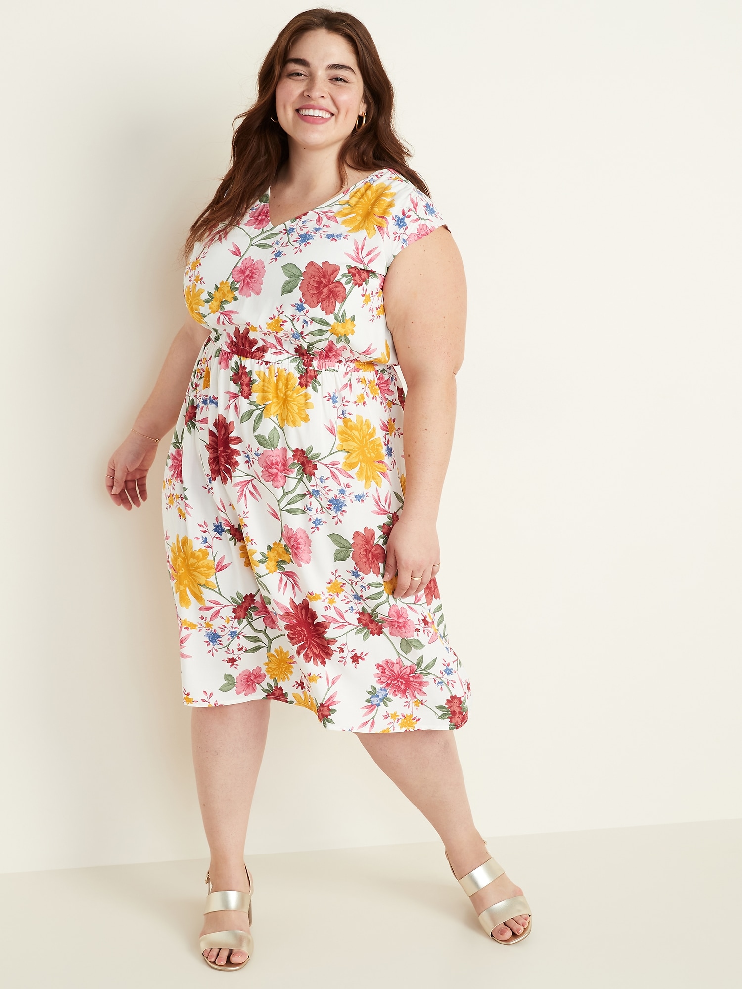 WaistDefined Sleeveless PlusSize Dress Old Navy