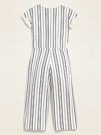 View large product image 3 of 3. French Terry Utility Jumpsuit for Girls
