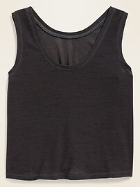 View large product image 4 of 4. Ultra-Soft Breathe ON Go-Dry Twist-Hem Tank Top for Girls