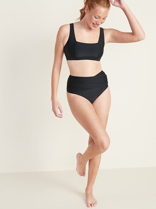 Image number 3 showing, Square-Neck Swim Top
