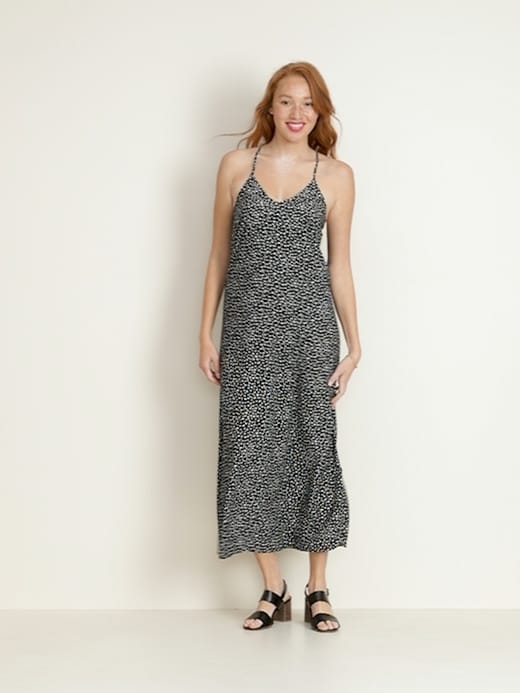 old navy green maxi dress