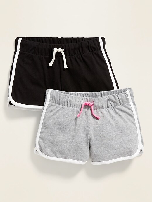View large product image 1 of 2. Dolphin-Hem Cheer Shorts 2-Pack for Girls