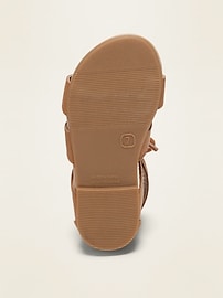 View large product image 4 of 4. Faux-Leather Gladiator Sandals for Toddler Girls