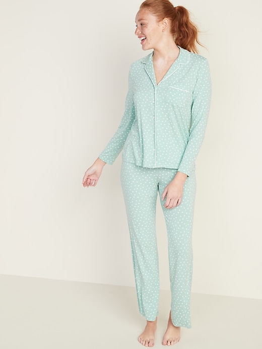 View large product image 1 of 1. Printed Pajama Set