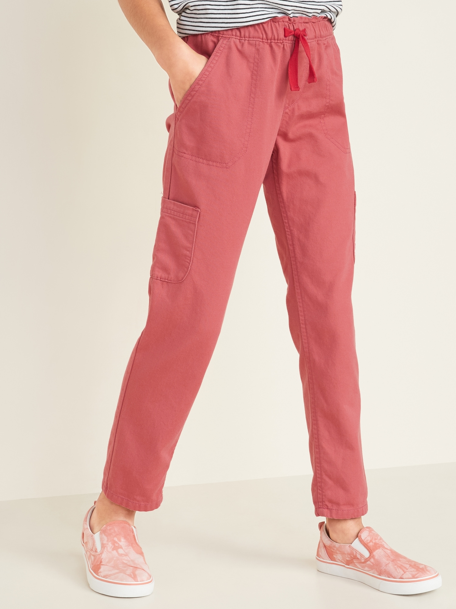 Pull-On Cargo Chino Pants for Girls