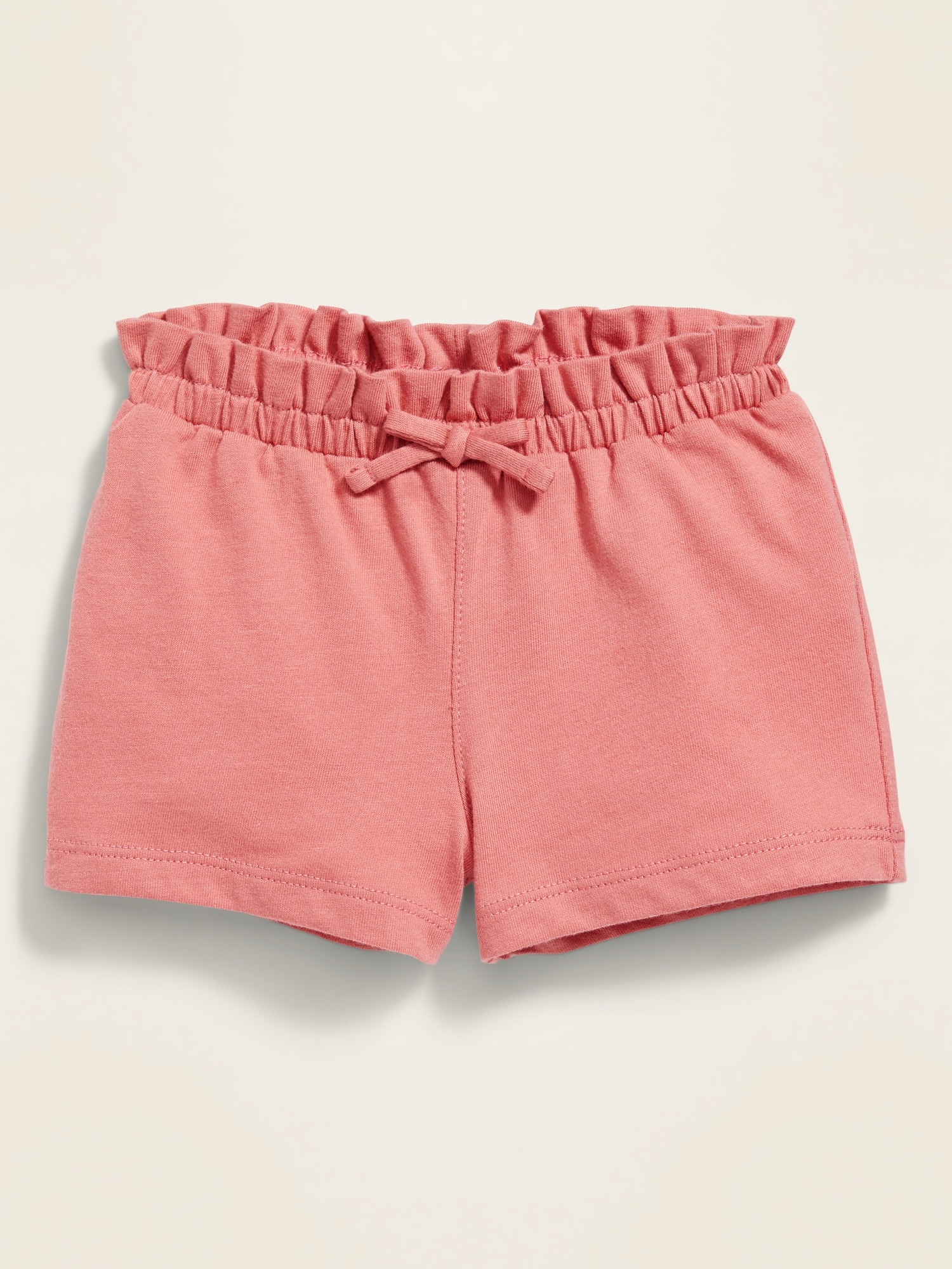 Jersey-Knit Paperbag-Waist Shorts for 