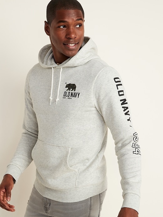 Image number 1 showing, Logo-Graphic Pullover Hoodie