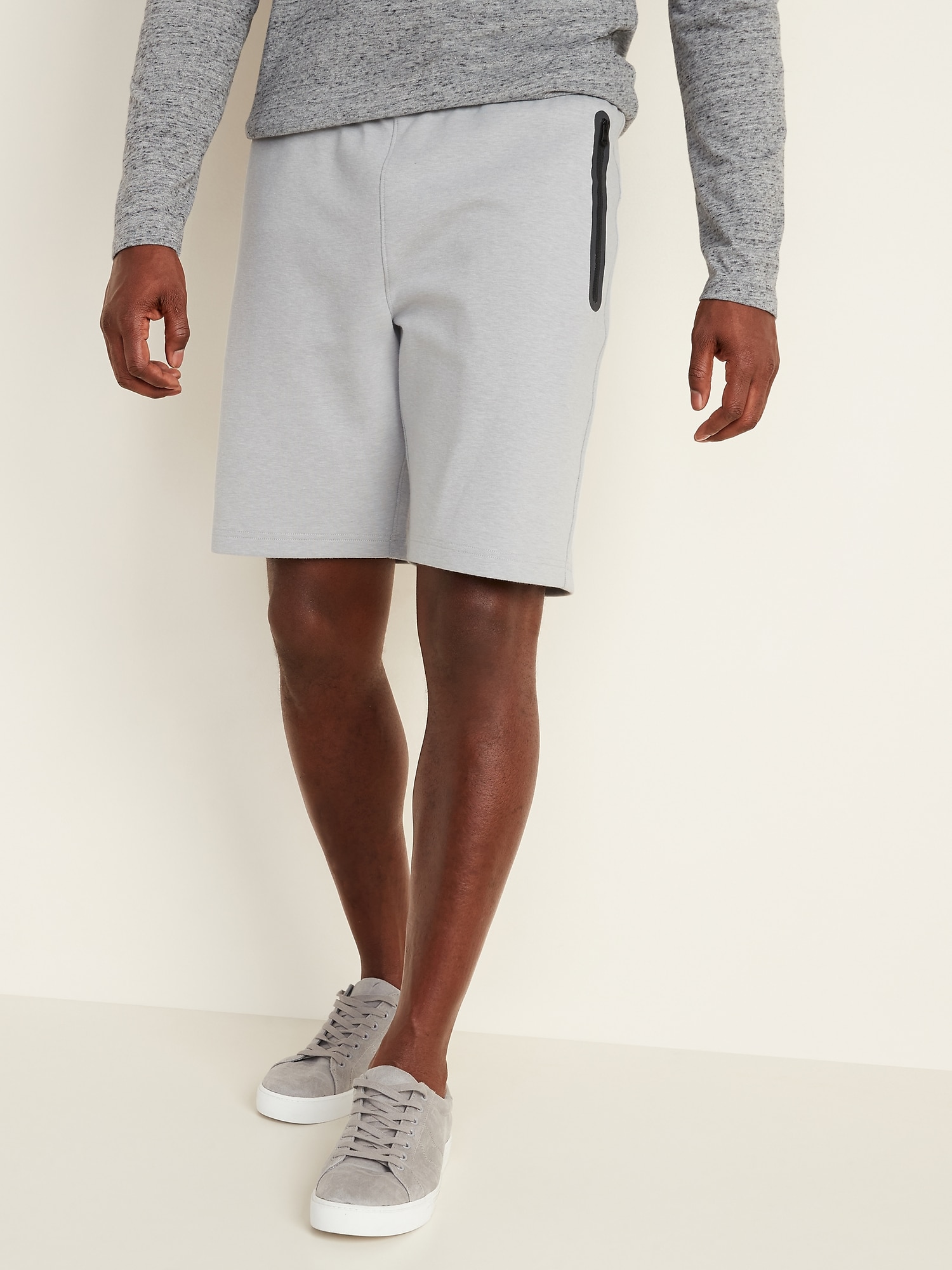 Old Navy Dynamic Fleece Jogger Shorts for Men --9-inch inseam gray. 1