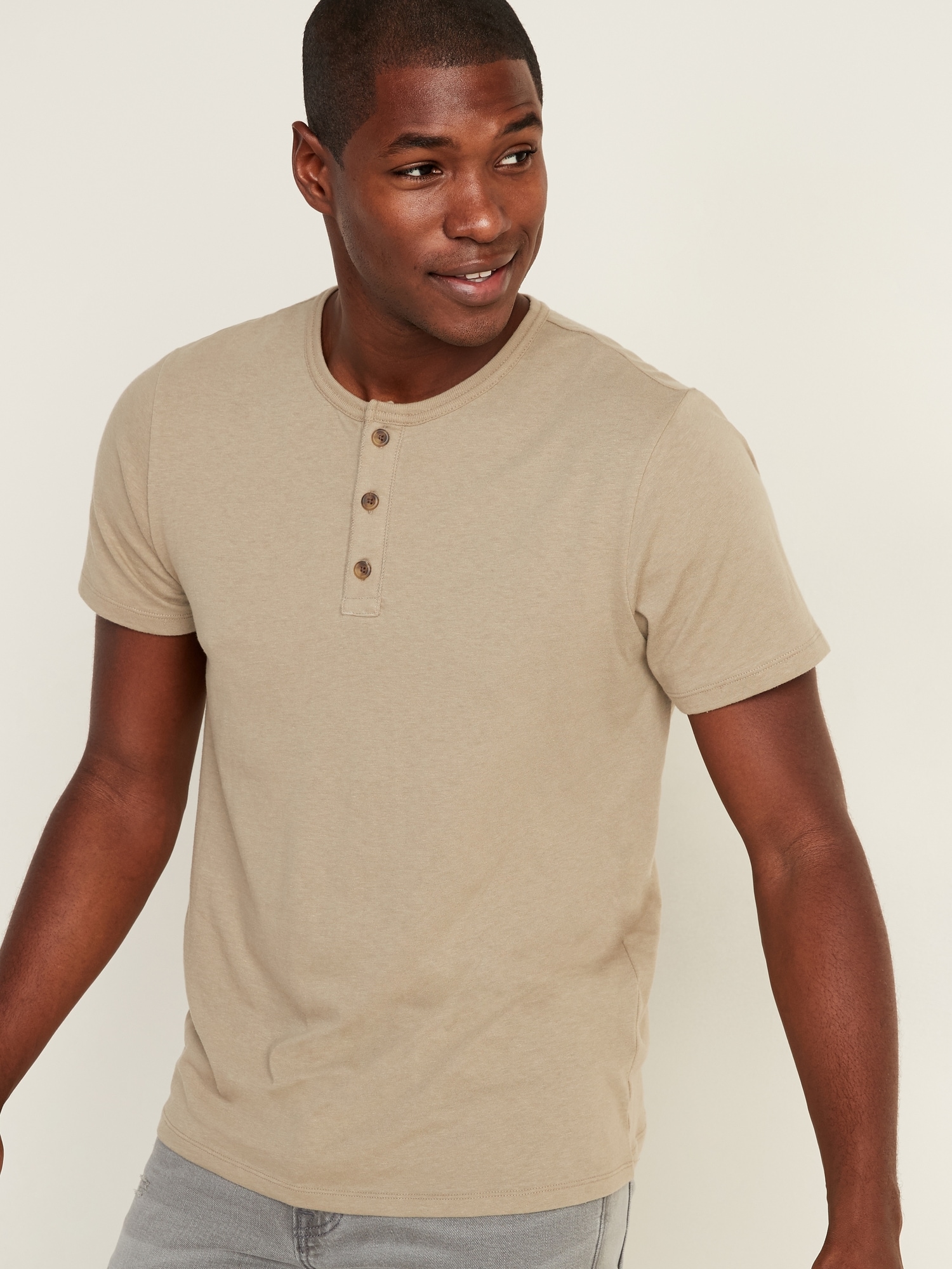 Old Navy Soft-Washed Henley T-Shirt 3-Pack for Men