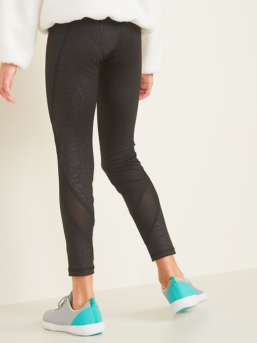 View large product image 2 of 3. Mid-Rise Go-Dry Side-Pocket Elevate Leggings for Girls