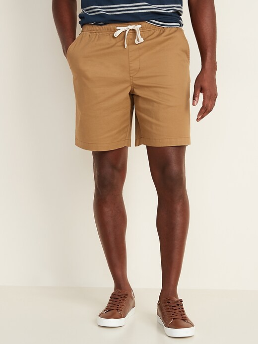 View large product image 1 of 2. Twill Jogger Shorts - 9-inch inseam