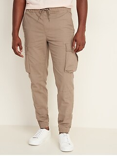 guys khaki joggers