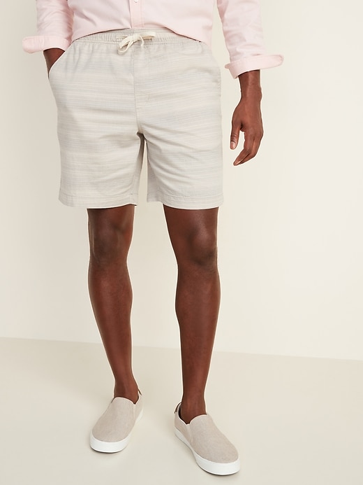 View large product image 1 of 1. Twill Jogger Shorts -- 9-inch inseam